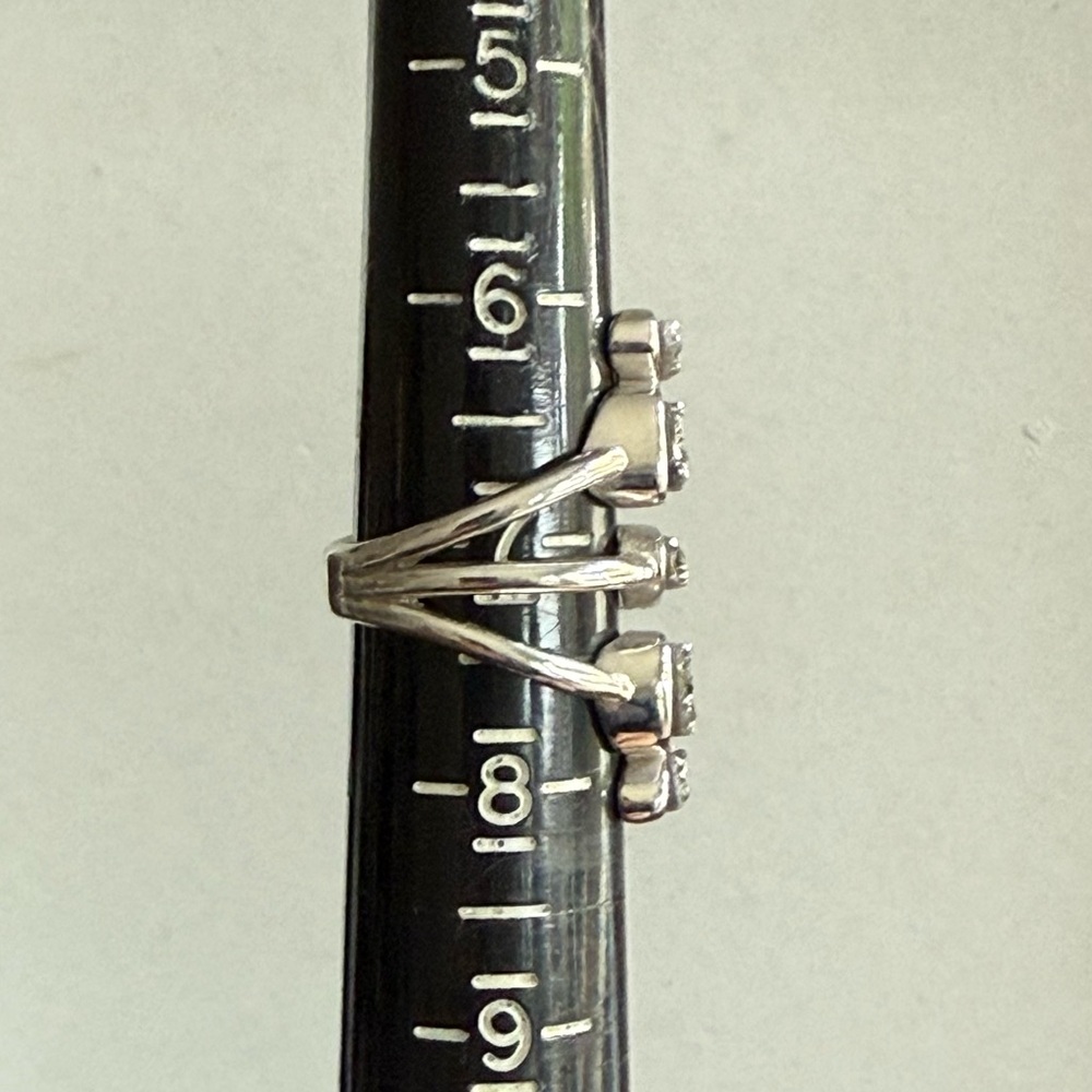 Marcia Moran Marlo Multi Stone Ring Titanium Druzy With Rhodium Size 7 $237 - Picture 7 of 8